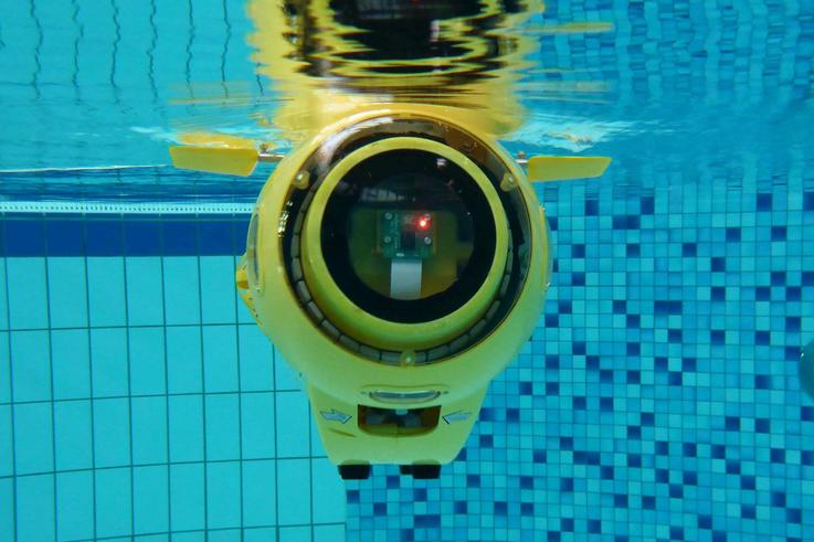 Das autonome Unterwasserfahrzeug im Test.