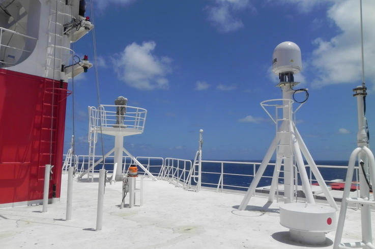 Mit GPS-Geräten ausgestattete Schiffe könnten die bisherigen Verfahren zur Messung der Meereshöhe ergänzen. <span>Foto: Ole Roggenbuck/Jade HS</span>