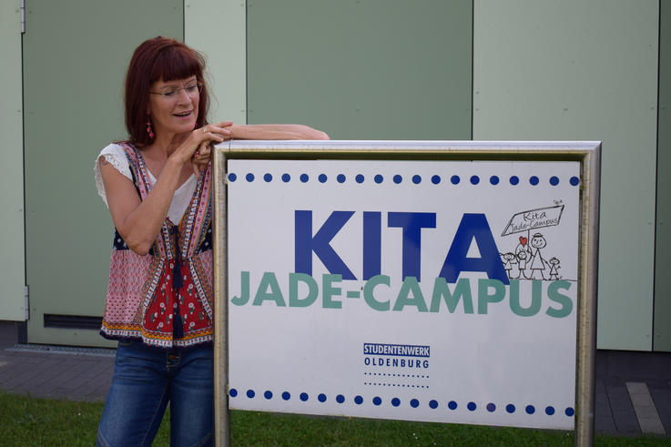 „Kinderlachen ist für mich das schönste Geräusch der Welt“, sagt Anke Degner, Leiterin der Kita Jade-Campus.