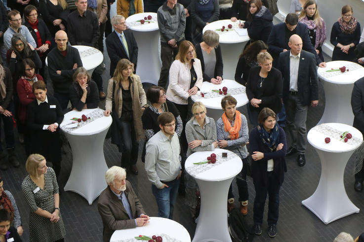 Die Kolleg_innen aller Studienorte kamen zum Neujahrsempfang nach Wilhelmshaven.