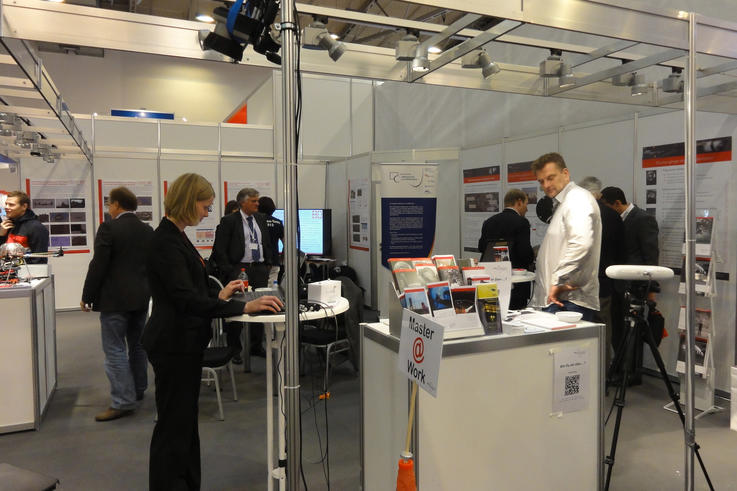 Die Abteilung Geonformation der Jade Hochschule überzeugte auf der Fachmesse Intergeo.<span>Foto: Heidi Hastedt</span>