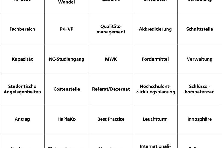 Langweilige Sitzung? Jade Bingo!