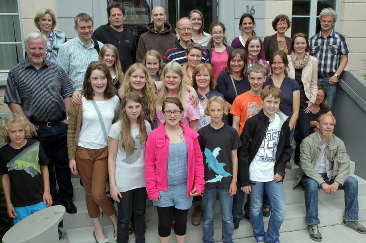 Nahmen an der feierlichen Abschlussveranstaltung der GIS-AG an der Jade Hochschule teil: Schülerinnen und Schüler, Eltern und Lehrende. Foto: Piet Meyer