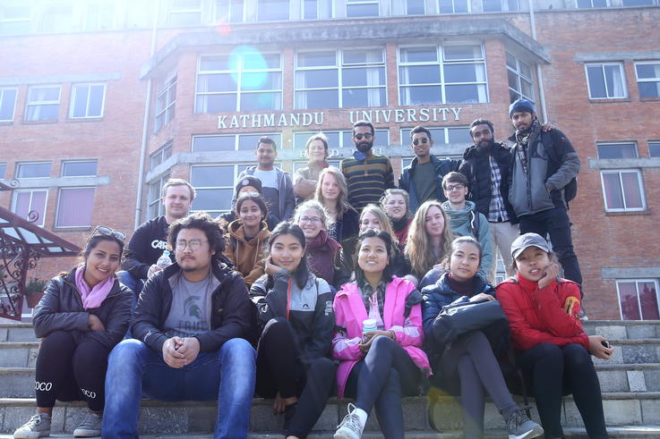 Deutsch-nepalesische Freundschaft: Im Februar diesen Jahres besuchten Studierende der Jade Hochschule die Partnerhochschule in Kathmandu.