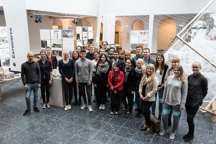 Das Team der Jahresausstellung.<span>Foto: Andreas Rothaus/Jade HS</span>