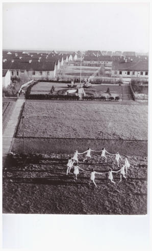 Das Hochschuldorf aus der Vogelperspektive im Jahr 1953 <span>Quelle: Stadtarchiv Wilhelmshaven </span>