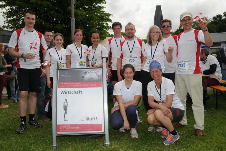 Das Lauf-Team vom Fachbereich Wirtschaft der Jade Hochschule. Foto: Uwe Liebig