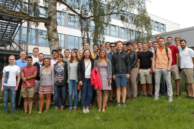 20 amerikanische Studierende wurden am Studienort in Wilhelmshaven begrüßt. <span>Foto: Manuela Sies/Jade HS</span>