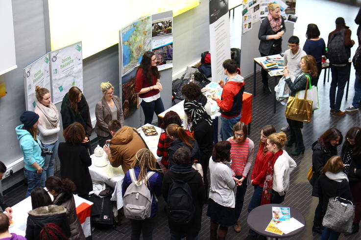 Die Internationalität der Jade Hochschule zeigte sich auf der internationalen Messe.