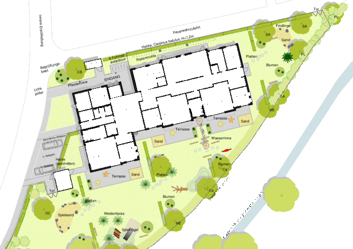 Lageplan der Kita auf dem Wilhelmshavener Campus.